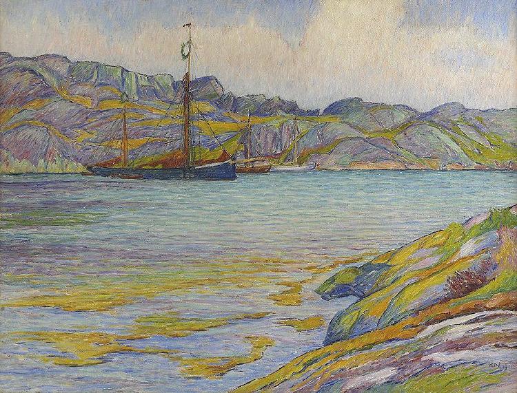 Karl Nordstrom Kyrkesund Norge oil painting art